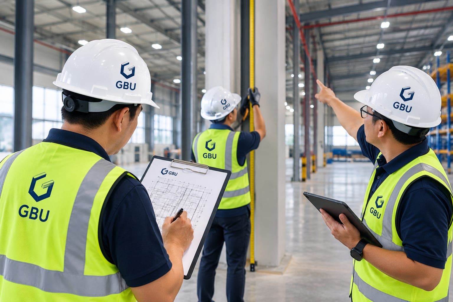 On-site measurement at the client warehouse
